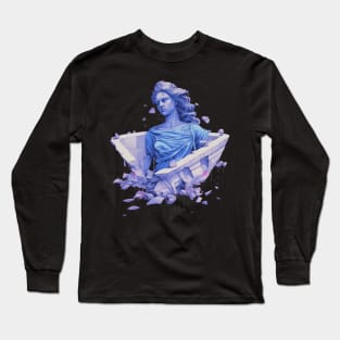 Summer Vaporwave Cyberpunk Girl Long Sleeve T-Shirt